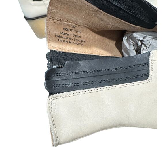 NIB! Free People Leather James Chelsea Chunky Boot in White - Size EU 39 - Picture 11 of 13